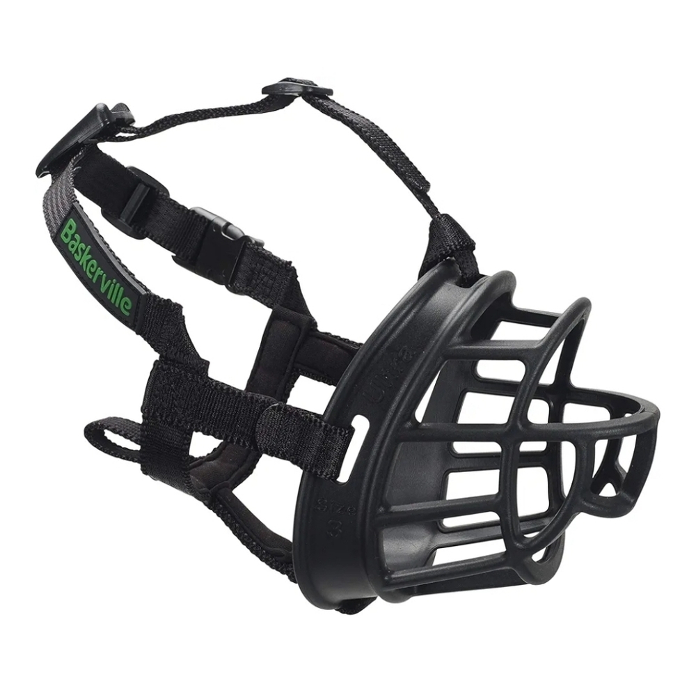 NWT BASKERVILLE ULTRA MUZZLE - Patented Humane Design, Breathable, Size 1